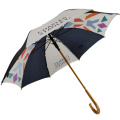 23inch promotional advertising wholesale price wood crook handle  umbrella